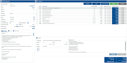 Krachtige offertemodule